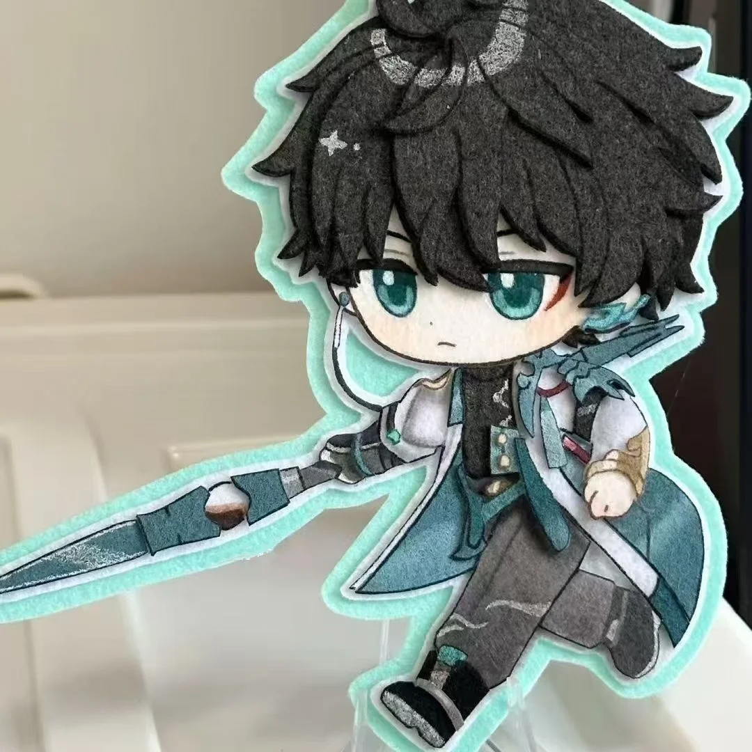 

Anime Honkai：Star Rail DanHeng Cosplay Hand-woven Fabric Stacks Pendant Backpack Keychain Car Pendant Accessories Halloween Gift