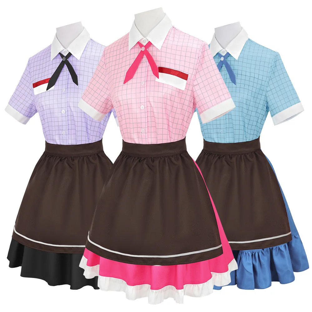 

Anime Puella Magi Madoka Magica Japanese Maid Cosplay Dress Accessories Hat Socks Stage Performance Anime Convention Costumes