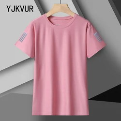 YJKVUR t-shirt Oversize donna estate confortevole traspirante atletica manica corta top Quick Dry sport all'aria aperta camicie da corsa