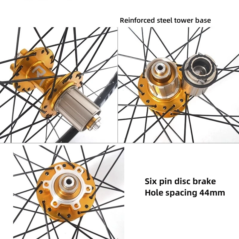 Disc Brake Wheelset 24/26/27.5/29 Inch 32 Holes Quick Release Rims Mountain Bicycle wheelset Bearing Front 2 Rear 4 Ultralight