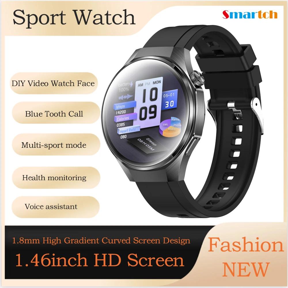 

Новые модные умные часы, многофункциональные 3D-изогнутые экраны, голосовой помощник, Bluetooth-вызов, умные часы, DlY, видеочасы, циферблат, здоровье