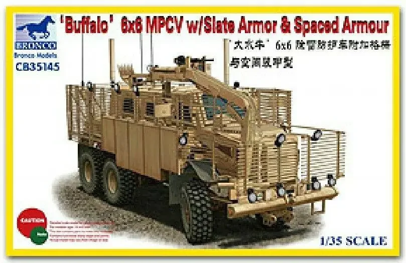 

Bronco CB35145 1/35 Buffalo 6x6 MPCV w/Slate Armor & Spacad Armour