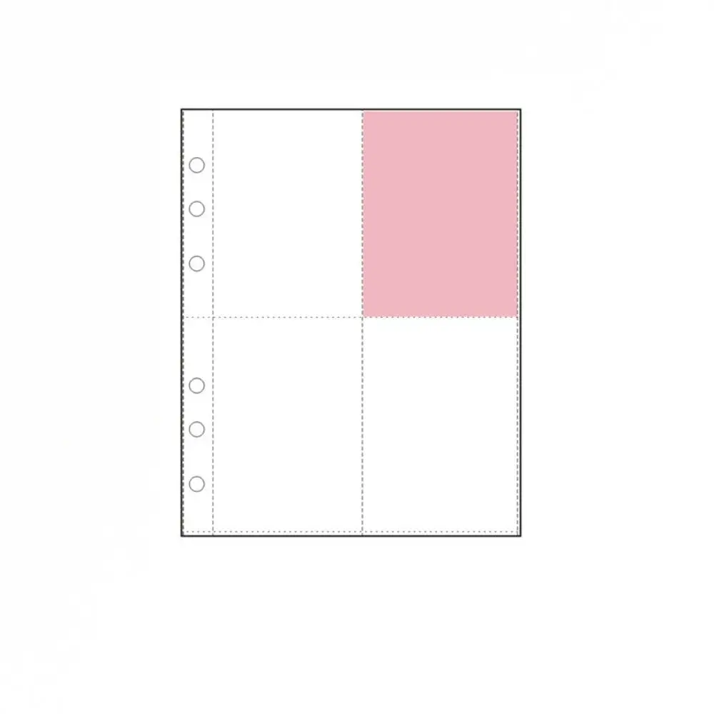 Inner Page Card Binder A5 Photocard Binder Sheets Transparent PP Acid Free Multiple Pockets Sleeve Photocard Holder