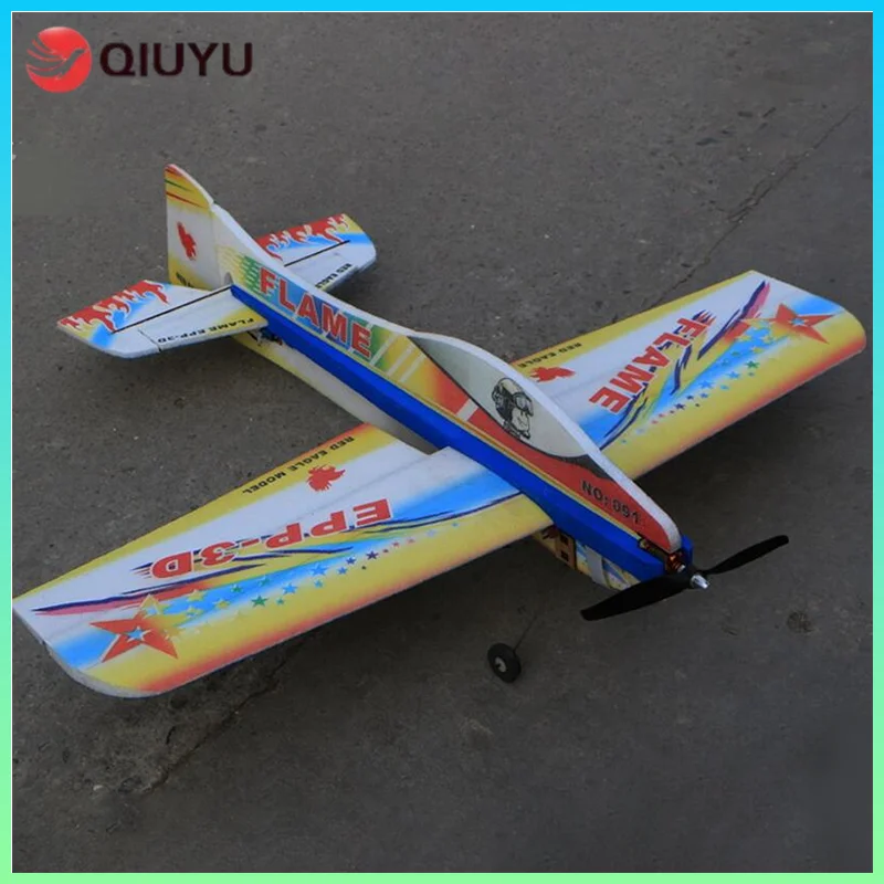 

1000mm Wingspan Flame 3d Glider Epp Shock-Resistant Material Remote Control Aircraft Stunt Aircraft Board Aircraft Outdoor Toy