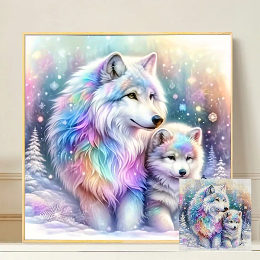 Animal Diamond Painting Complete Kit Full Square Round Drill Mosaic Cartoon Handmade Gift