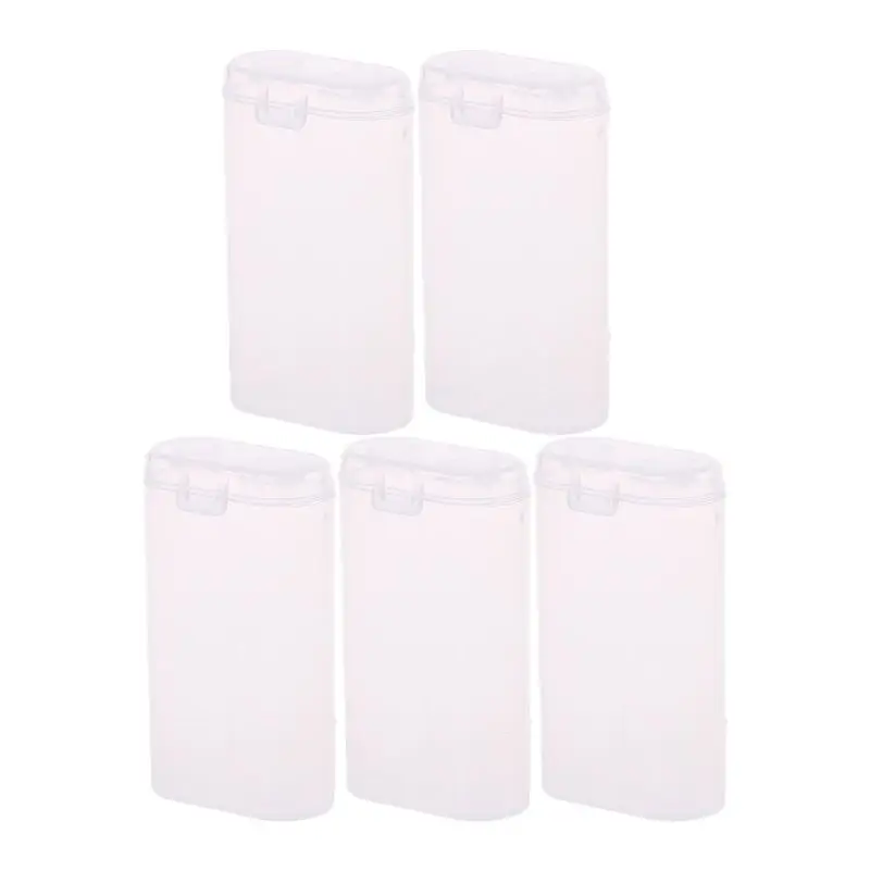 5 Pieces Plastic 18650 Battery Storage Box for Case 2 Slot Way DIY Batteries Clip Holder Container For 18650 Battery Cas