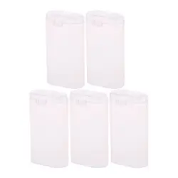 5 Pieces Plastic 18650 Battery Storage Box for Case 2 Slot Way DIY Batteries Clip Holder Container For 18650 Battery Cas