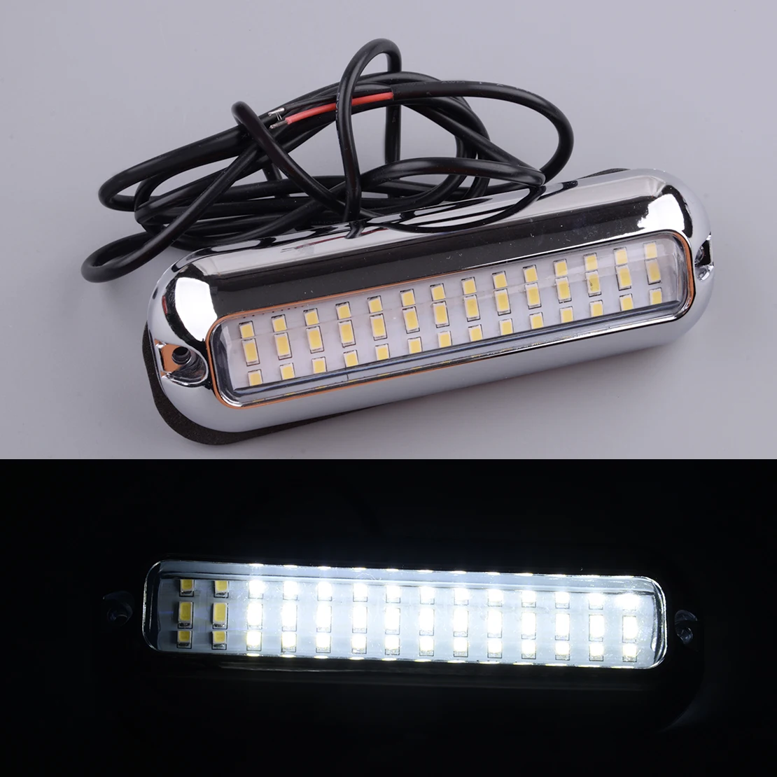 42LED White Light Boat Marine Transom Pontoon Underwater Light Universal New for Camper Trailer Yacht Caravan RV Mobile Homes