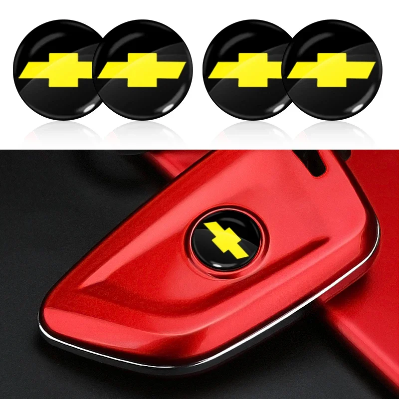 جديد 15 مللي متر فوب شعار سيارة ملصق لسيارة مفتاح تحكم عن بعد لشروليه سيلفرادو إمبالا ماليبو الاعتدال كامارو اكسسوارات السيارات