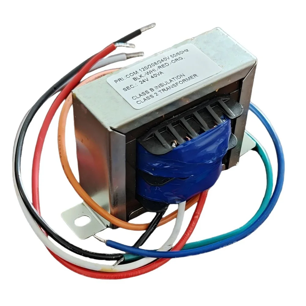 24V 40VA Control Transformer Designed for HVAC Furnace Control Loops with 120V 208V 240V Input Range and Class B Certification