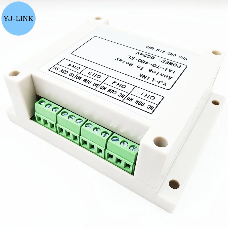 Analog Signal Input Trigger, Relé Switch Output, 1 Channel, 4 Channel, 20mA, atual 0-10V, Voltage Control Module