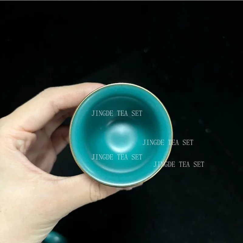 1 قطعة كوب شاي سونغهي الصيني المرسوم يدويًا Pu erh كوب رئيسي وعاء شاي طقم شاي للسفر المنزلي #6
