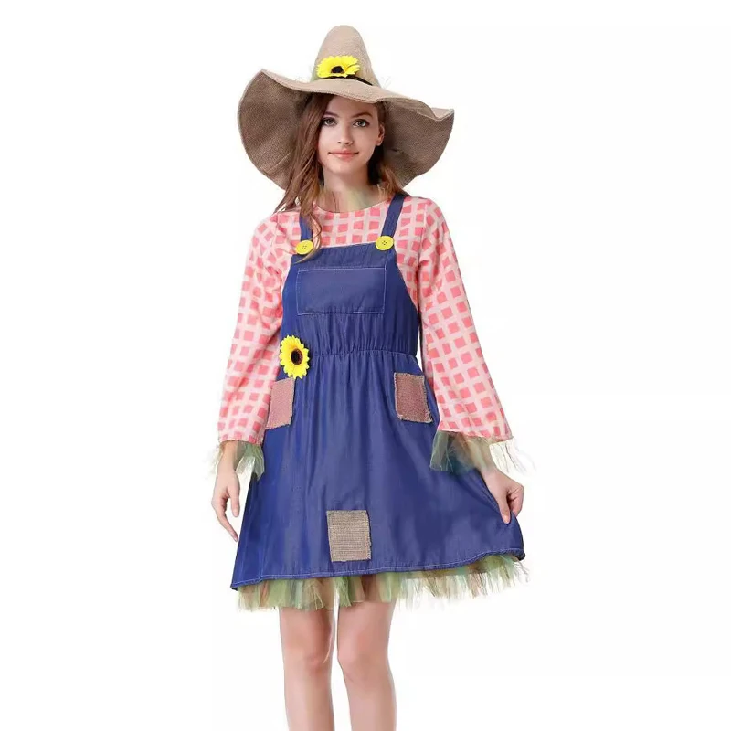 Lady Carnival Halloween The Scarecrow Wizard Costume Spooktacular Outfit  Cosplay Party Fancy Dress - AliExpress 200000532