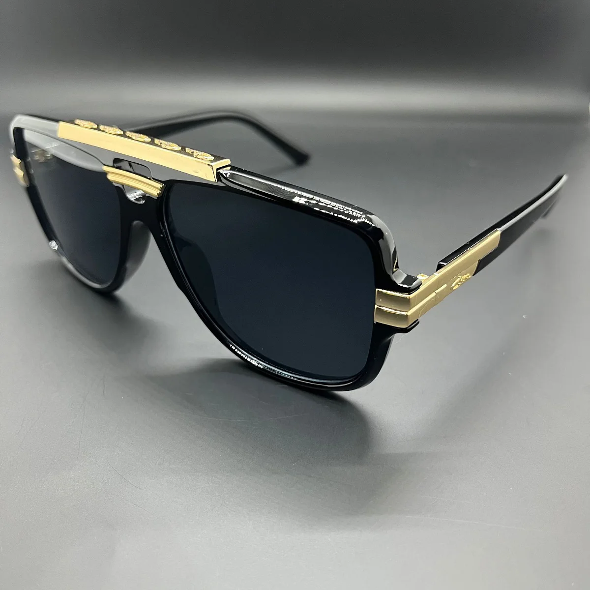 النظارات الشمسية الرجال العلامة التجارية الأسود مربع ظلال UV400 التدرج نظارات شمسية للنساء كول قطعة واحدة مصمم MOD8037 #2