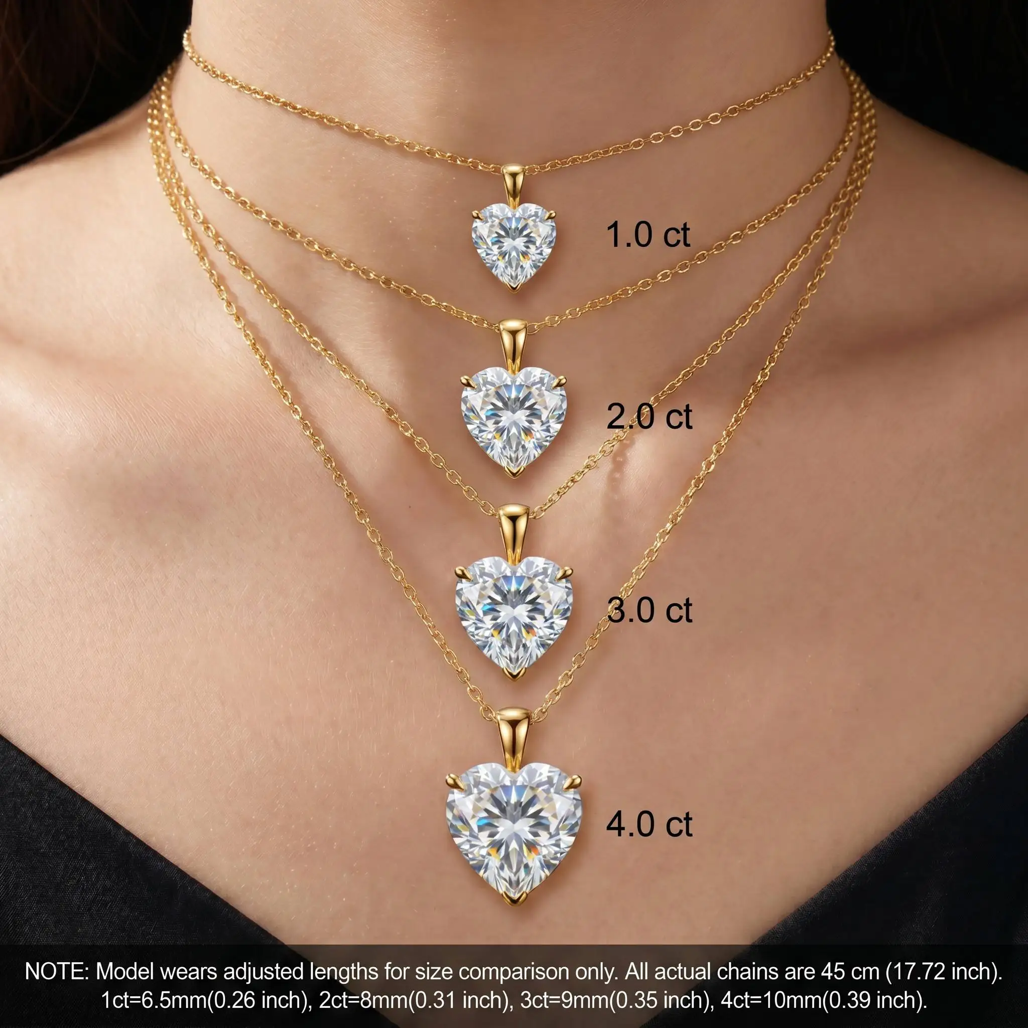 Bocarman Heart Cut D Color Moissanite Pendant Necklace with S925 Silver Chain GRA Certified VVS1 Brilliant Pure Devotion Classic