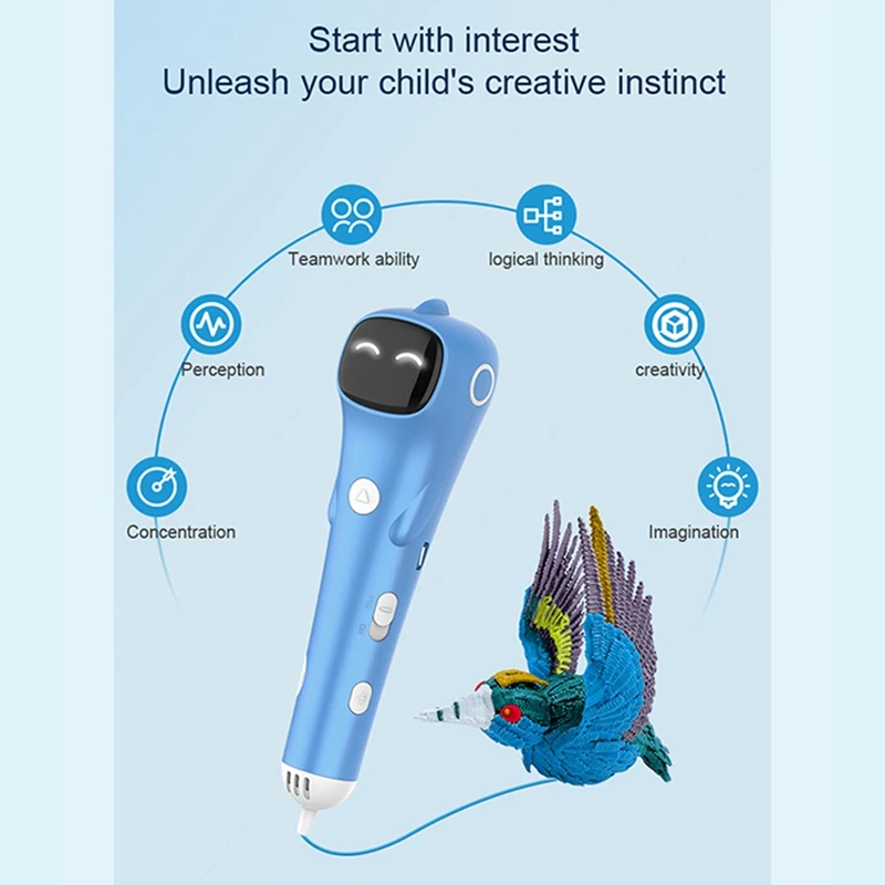 DIY Drawing 3D Pen PCL Filament With Low Temperature And Anti-Scald Safe For Kids Perfect Birthday/Christmas Gift