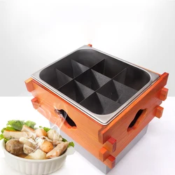 Commercial Stainless Steel Kanto Cooking Machine Spicy Hot Pot Stove Electric Food Skewer Stew Japanese Oden Cooker 9 Grid