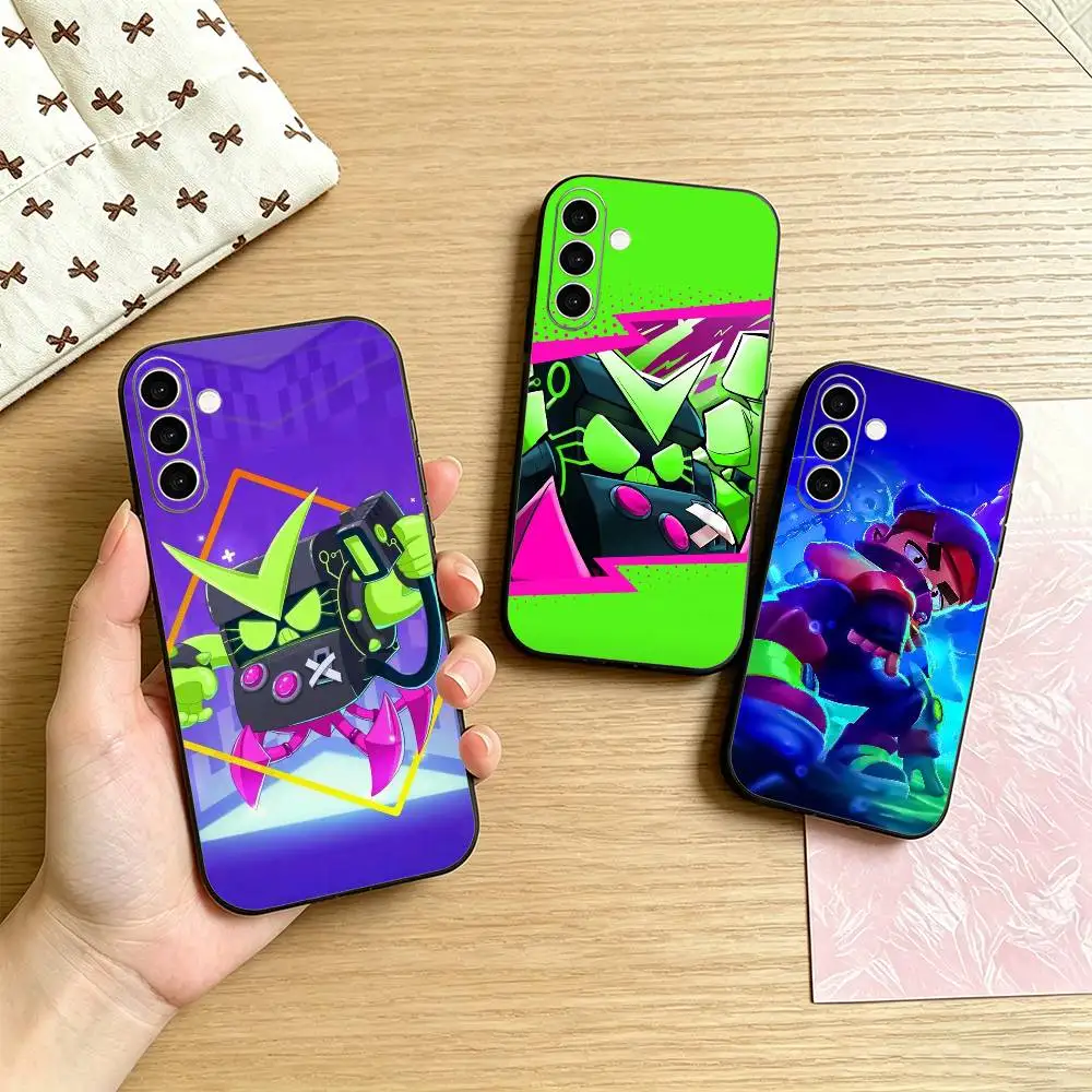 Funda de teléfono Brawl Stars para Samsung Galaxy A73,A72,A71,A70,A53,A52,A51, otras fundas negras suaves