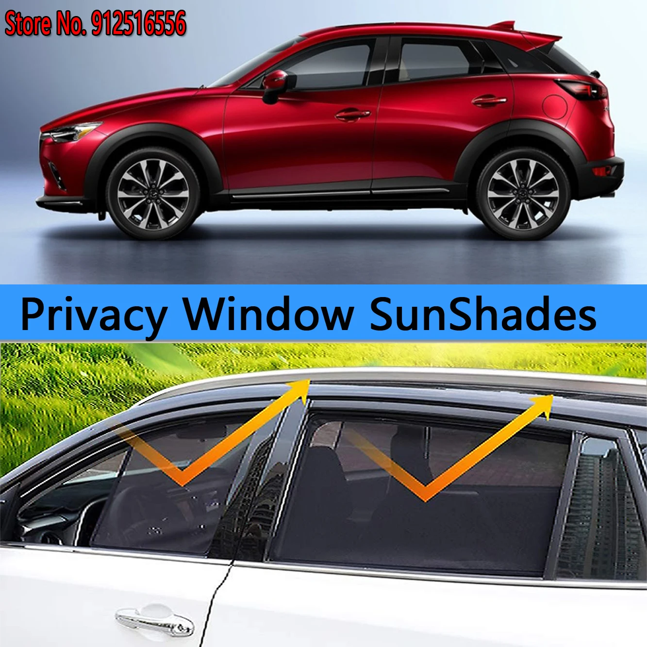 Pare-soleil latéral pour Mazda CX-3 CX3 CX 3 2015 - 2023 2016 2017 2018