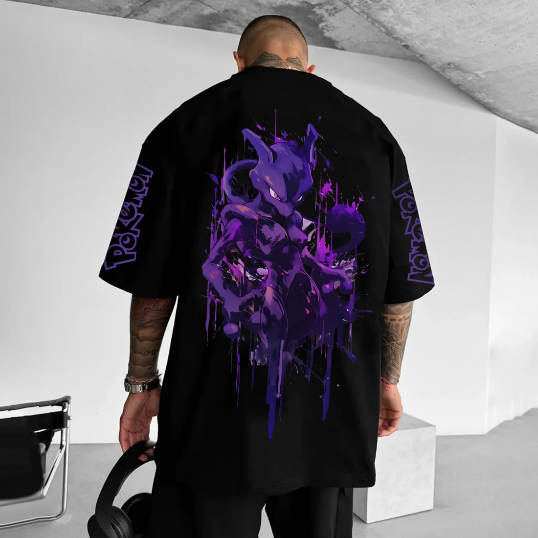 Summer Anime Pokémon Cosplay T-Shirt Cotton Short Sleeve Tops Casual Loose Retro T-Shirt Men Women Family Matching Outfits Tops view 2