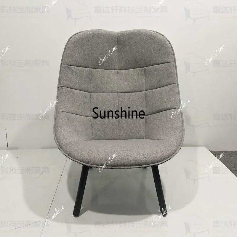 Nordic simple bedroom living room home light luxury backrest single casual fabric office chair