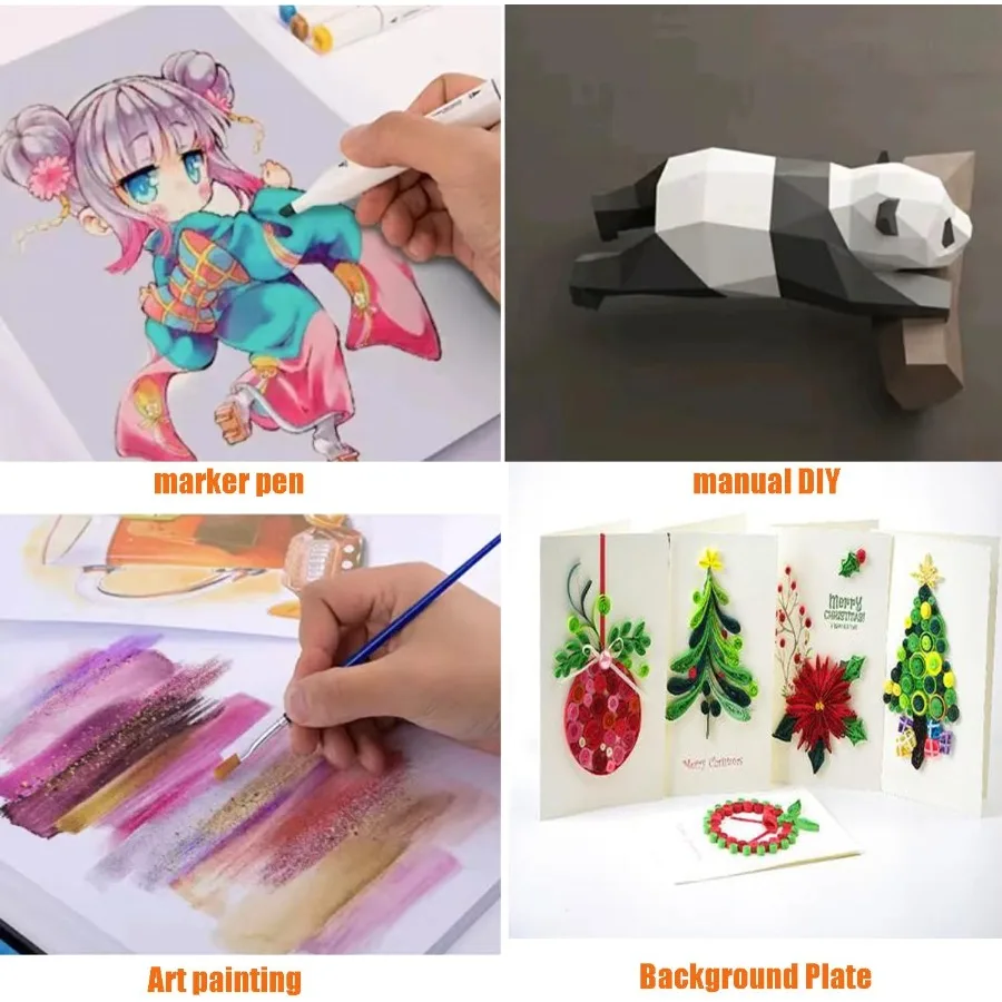 50 حزمة 4x6 ورق بطاقات أبيض فارغ سميك الوزن الثقيل 92 رطل بطاقة الأسهم لصنع بطاقات الفهرس بطاقات الدعوات بطاقات بريدية Pe