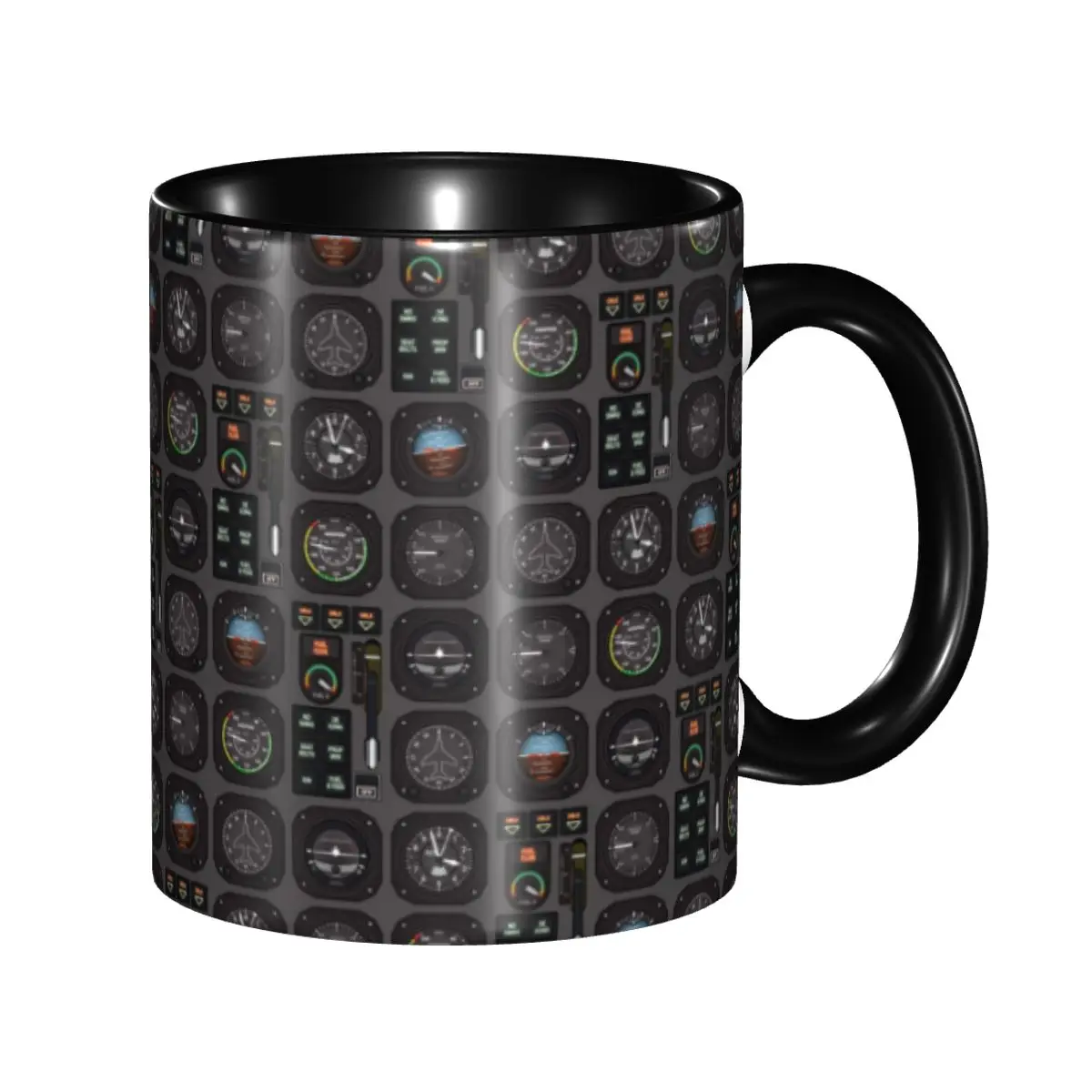

Aviation Airplane Flight Instruments Mugs Personalized Aircraft Pilot Aviator Plane Coffee Ceramic Mug Creative Present