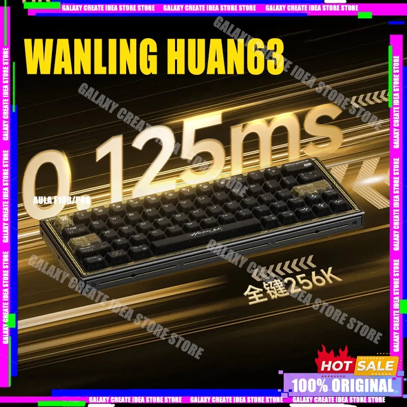 

Новая клавиатура Wanling Huan63, механическая клавиатура с магнитной осью, проводная игровая клавиатура из магниевого сплава, аксессуары для ПК, киберспорта