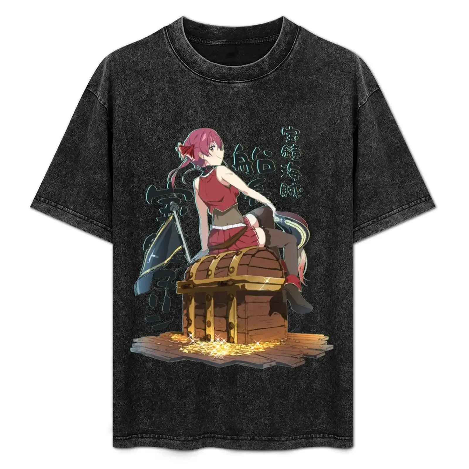 

Houshou Marine T-Shirt graphics football t shirt vintage anime shirt mens t shirts top quality
