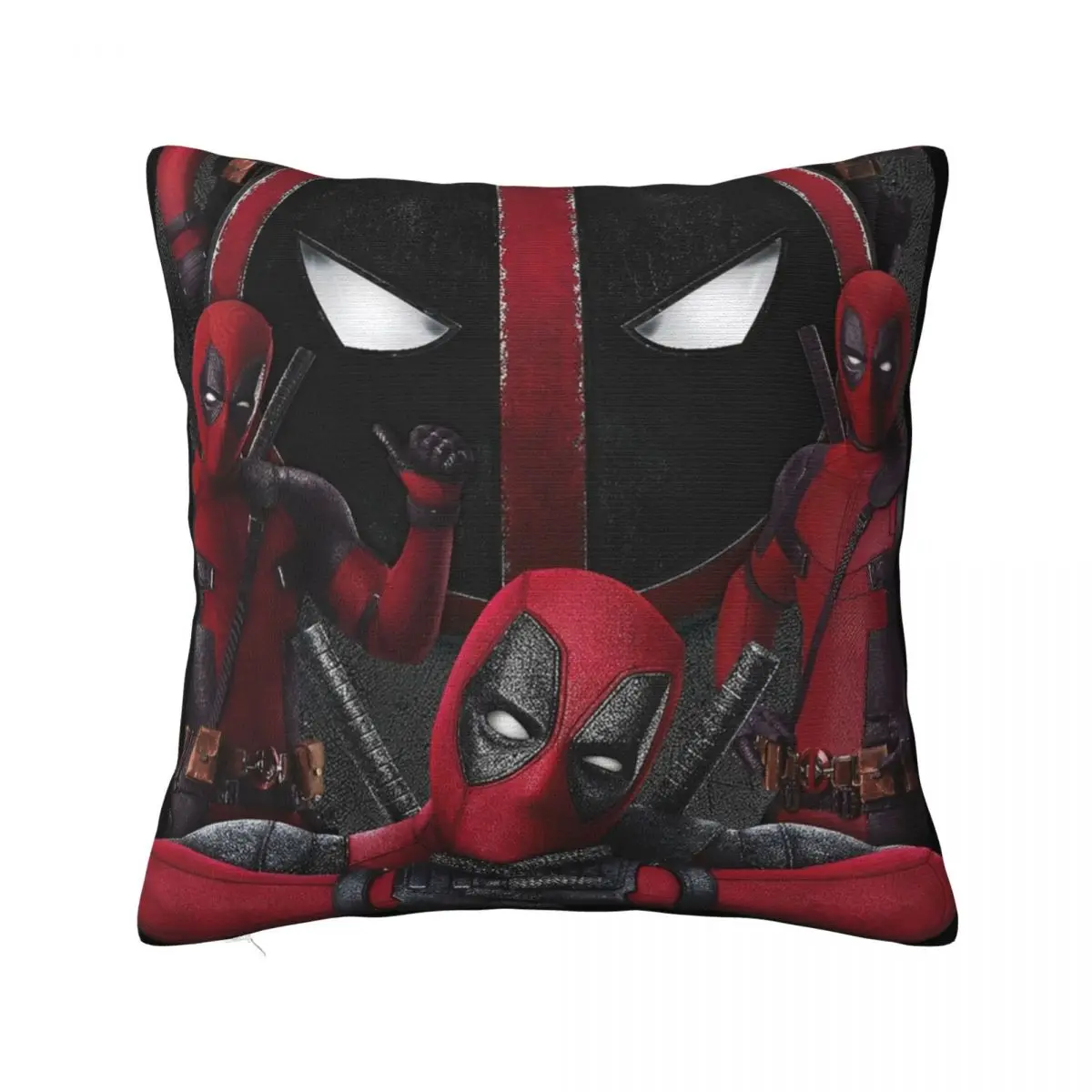 

Printed Deadpool Collage Poster Pillowcase Polyester Cushion Cover Gift Cartoon Anime Throw Pillow Case Cover Home 45cm