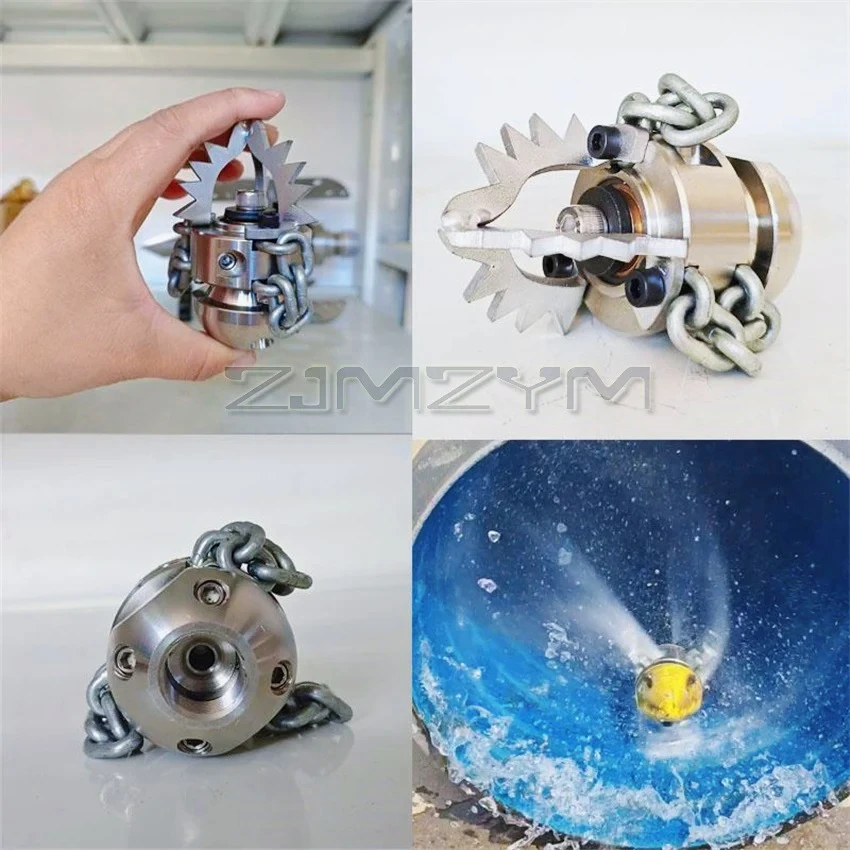 

AZ-G3/8 High-pressure Blasting Nozzle 0.65KG Stainless Steel Rotating Cleaning And Dredging Of Hard Objects In The Sewer