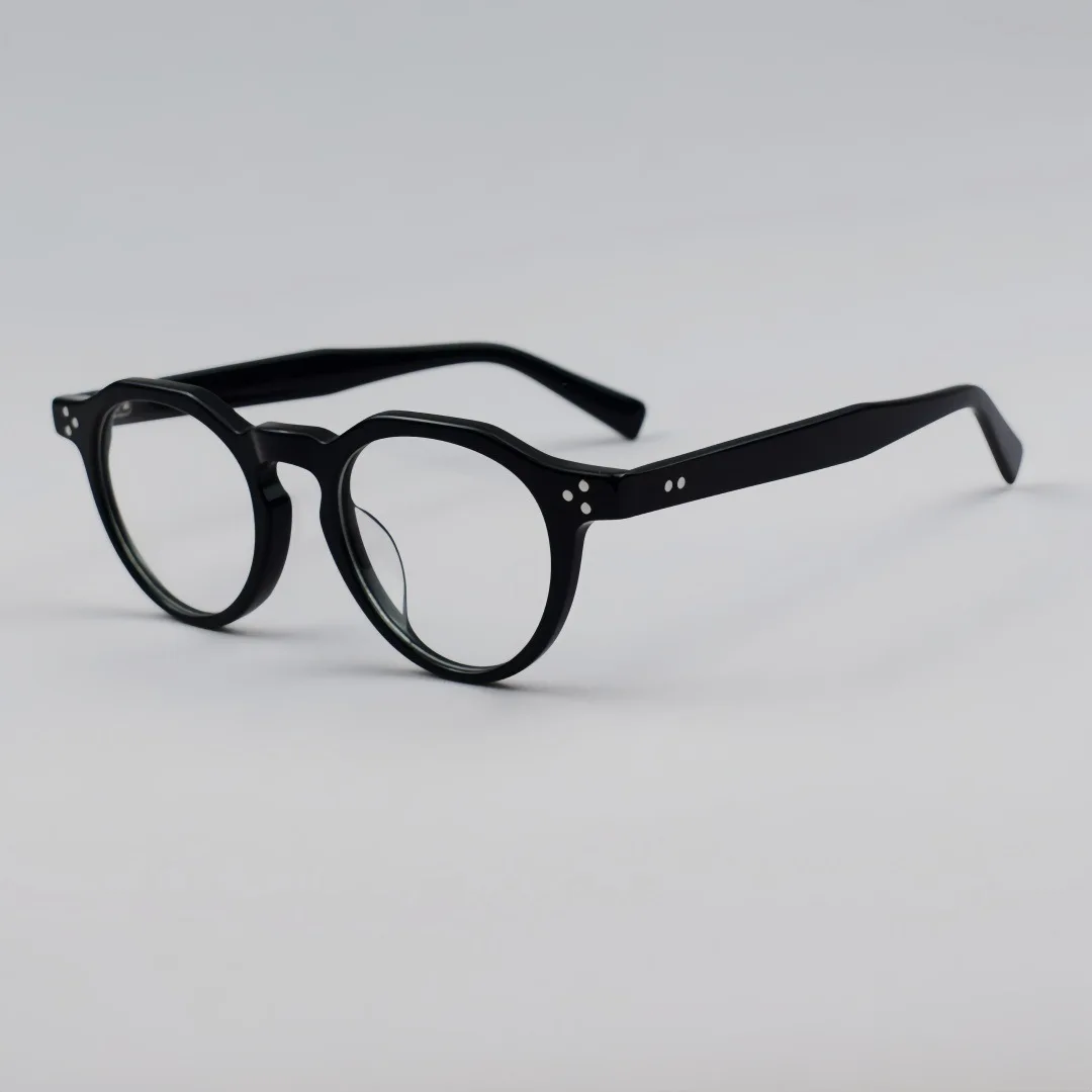 

Unisex College Style Small round Frame Board Glasses Frame Men And Women's Reading Prescription Eyeglass Frame