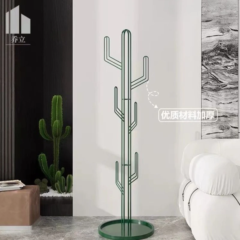 Modern simple cactus hanger floor-to-ceiling bedroom hanger home living room wrought iron vertical designer coat rack
