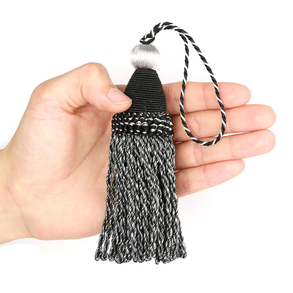 1Pc Tassels Hanging Rope Silk Tassel Trim Curtain Accessories Key Tassels for Sewing Craft Fringe DIY Embellish Home Decoration