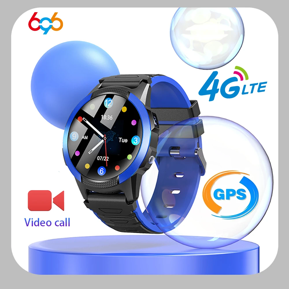 

4G Kids Real-Time GPS Location Tracker Smartwatch Waterproof Camera Beidou LBS SOS WIFI Children Video Call SIM Card Smart Watch