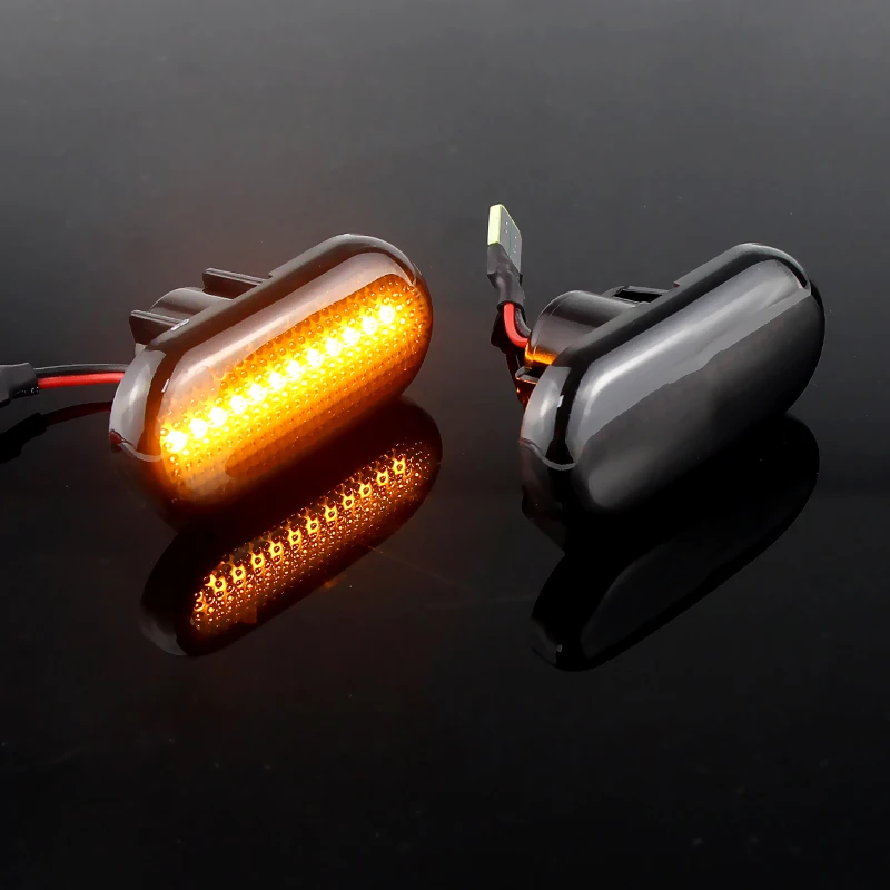 2 × لمرسيدس بنز الذكية فورتو كوبيه كابريوليه 453 ل داسيا داستر لودجي دوكر 1 سيارة أضواء العلامات الجانبية الديناميكية بدوره إشارة #6