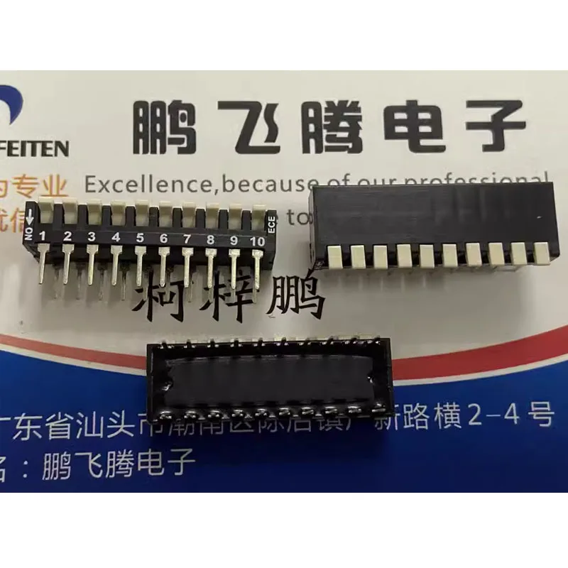 

1PCS/LOTS Taiwan EPH110EZ DIP Switches 10 Position Piano Key Type Side Dial 10P Code Inline 2.54mm
