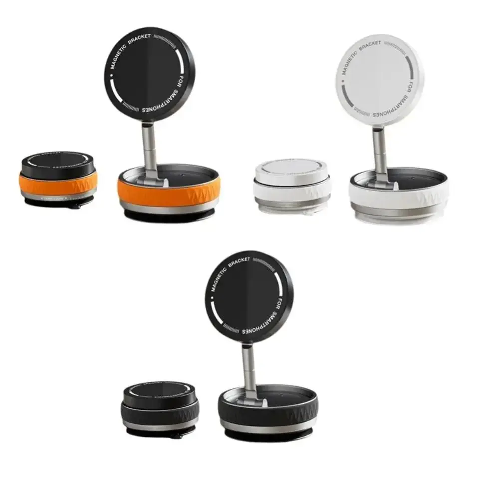 

Вращающийся на 360° вакуумный держатель для телефона на присоске, регулируемый складной магнитный кронштейн для телефона, 3-осевой автомобильный навигационный держатель на присоске