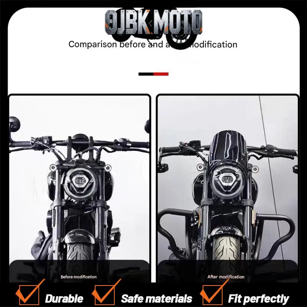 

【Perfect fit】Retro-style windshield, front windshield cover, fairing, and decorative cover accessories for VOGE CU250.