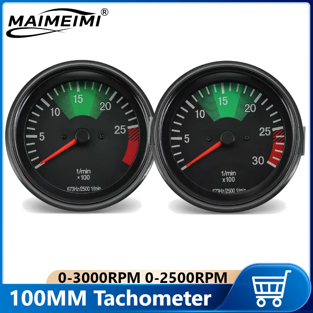 100mm carro caminhão tacômetro automático 2500rpm 300rpm 0025426916 0015424016 personalizado 24v caminhão pesado calibre rpm para mercedes