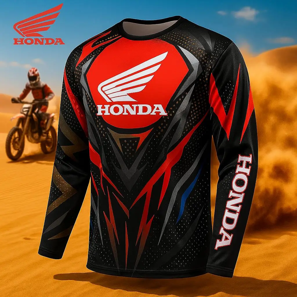 

Футболка Honda Adventure Off Road для мотоцикла 2025 года, дышащая майка для горного велосипеда для любителей гонок, Ropa, мотокросс Hombre
