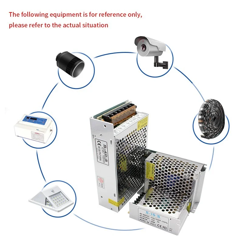 Source d\'alimentation à découpage AC DC, SMPS, Ondulé, 5V, 12V, 24V, 48V, 110V, 220V à 5V, 12V, 24V, 48V