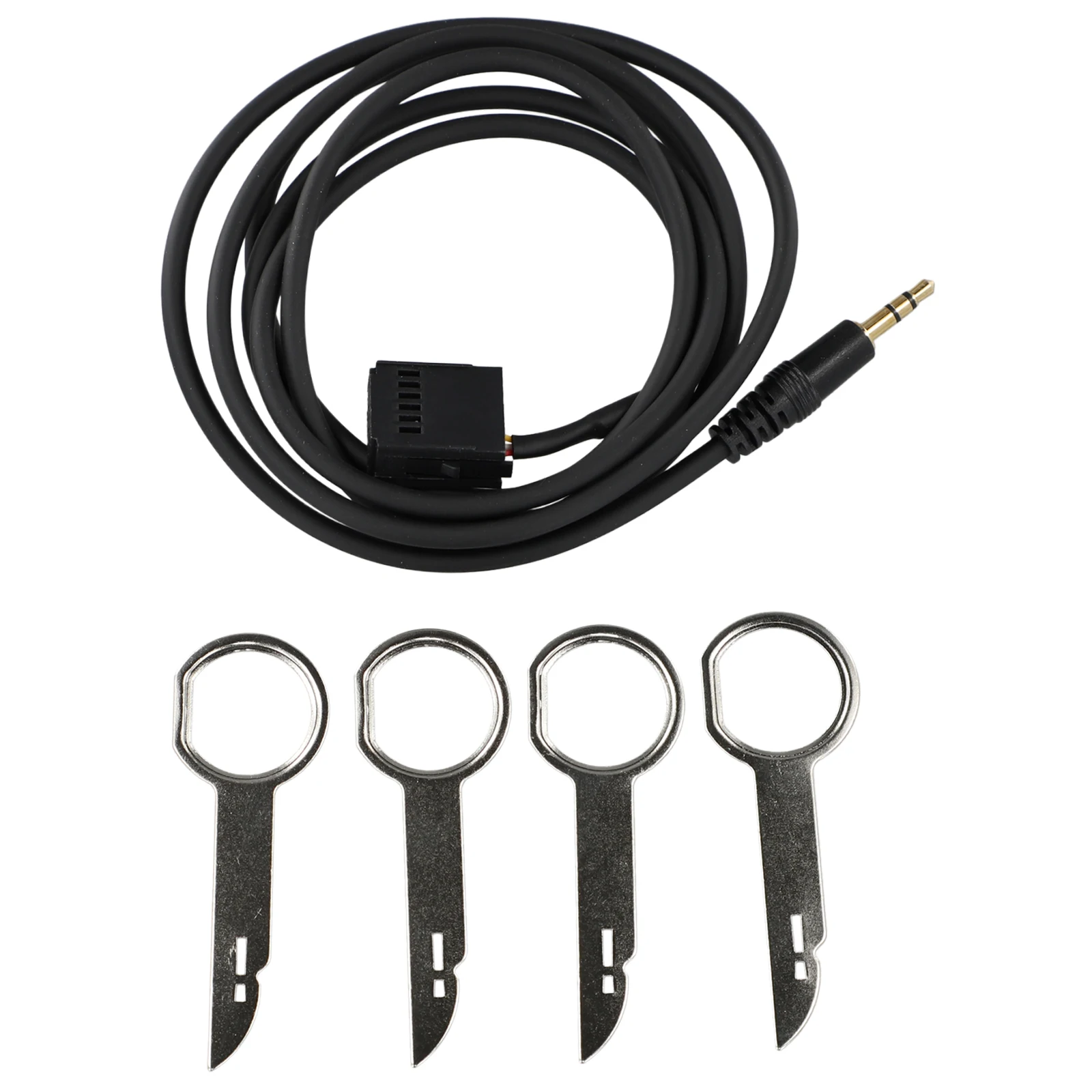 

6000CD MP3 Aux Adapter Cable and 4 Removal Pins for Ford Factory Installed CD/Radio Units Including Focus Fiesta C-Max