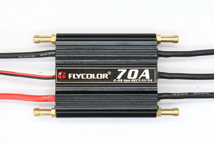 Originele Flycolor 50A 70A 90A 120A 150A Borstelloze ESC Snelheidsregelaar Progaming Kaart 2-6S Lipo BEC 5.5V/5A voor RC Boot