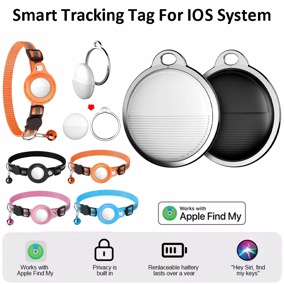 

Bluetooth Smart Tracking Device for Apple Find My APP Mini Tag for Kid Pet Keys GPS Tracker Anti-Lost Alarm Reminder Positioner