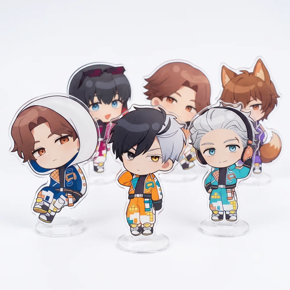 Anime WIND BREAKER Chibi Retro Game Cute Acrylic Stand Sakura Haruka Umemiya Hajime Desk Decor Gift Keychain
