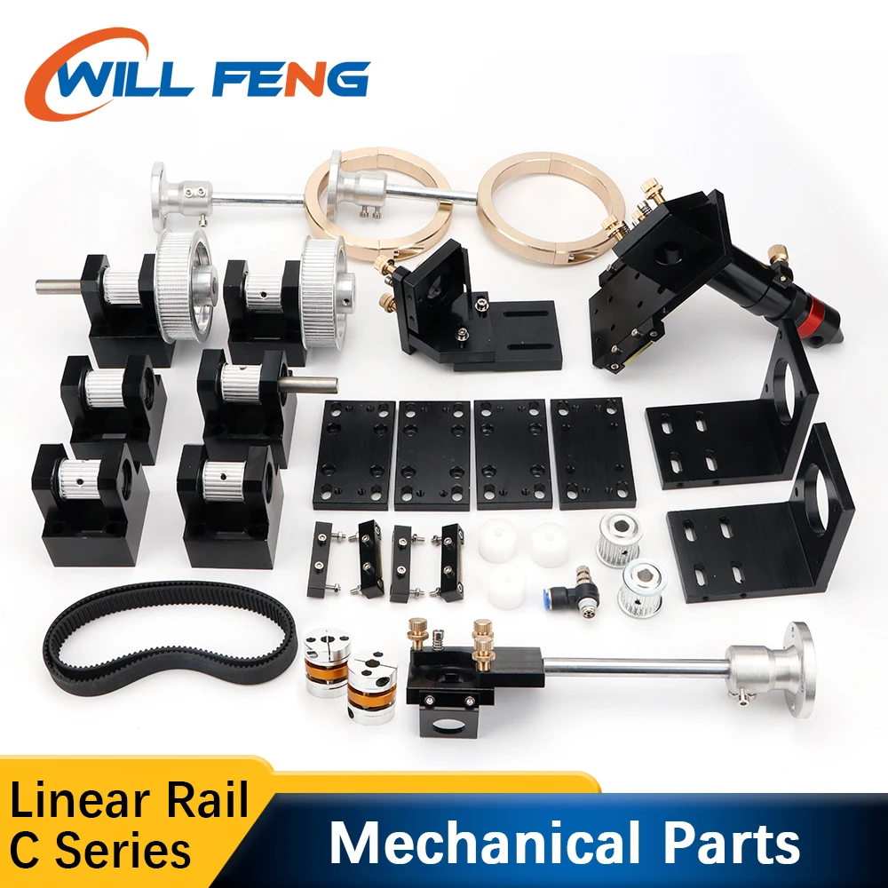 Will Feng Linear Rail Laser Metal Parts Head Motor Holder Mechanical Transmission Components For DIY CO2 Engraving Cut Machine