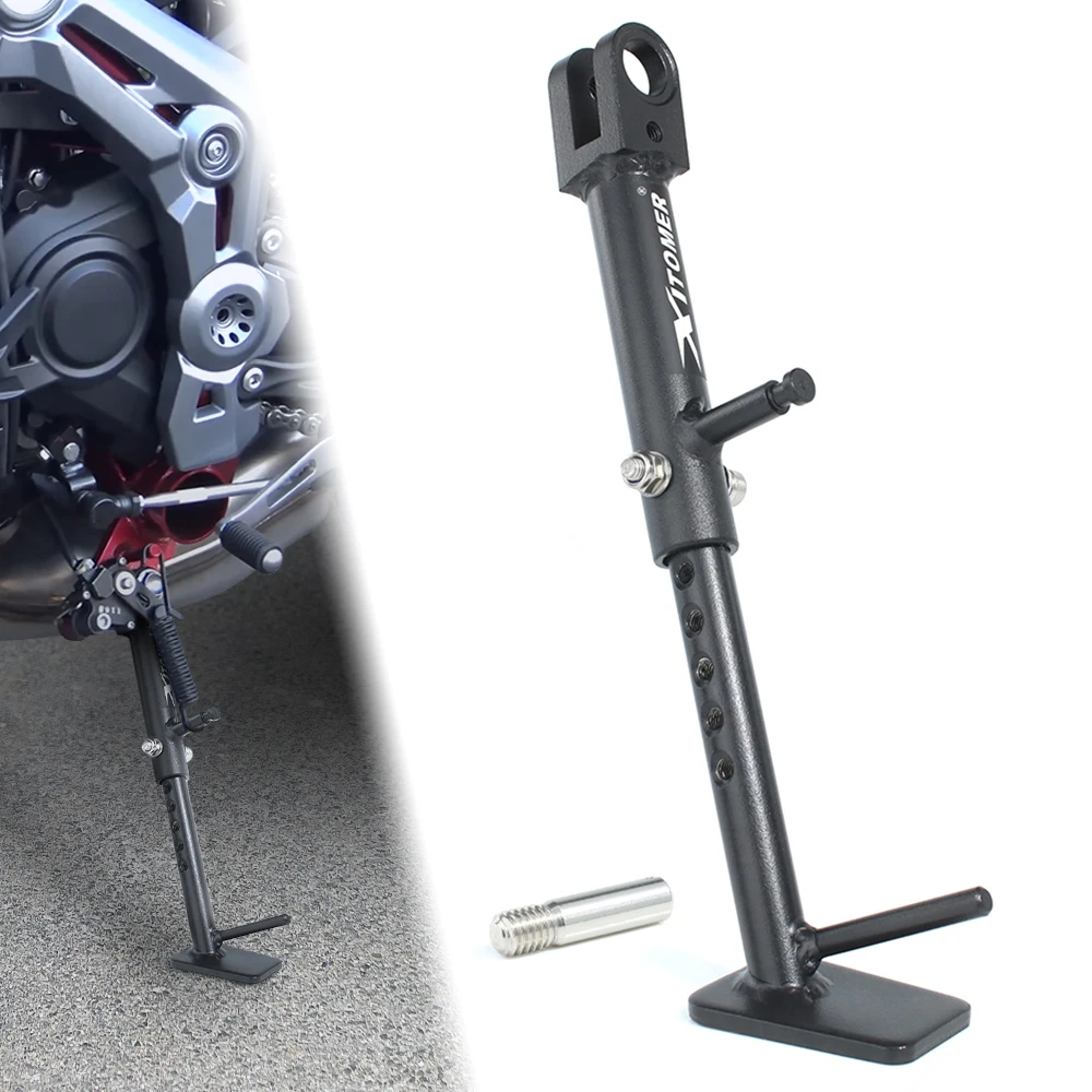 

For Kawasaki Z900/ABS 2017-2024 Z900 SE 2023-2024 Z800 2016-2018 Motorbike Adjustable Kickstand Kick Side Stand Foot Peg Support