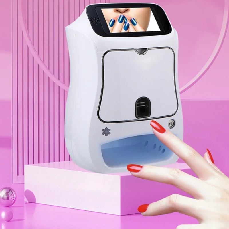Yinghe Nail Art Printer At Home Use DIY 3D 10s Fast Digital Printing With Creative Drying Machine Perfect For Salons