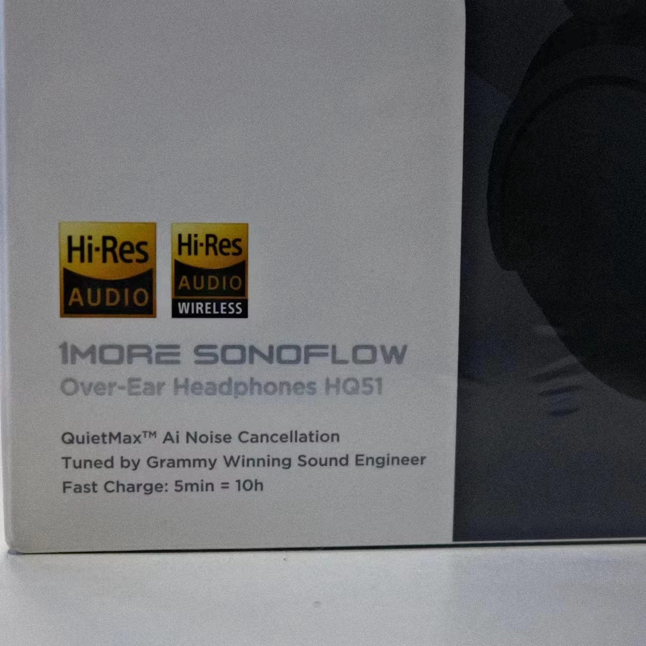 Original 1MORE HQ51 Sonoflow ( Pro )Wireless Bluetooth Headphones LDAC Hi-Res ANC Ws LDAC 70H Battery, Connect 2 Devices, 5 Mic